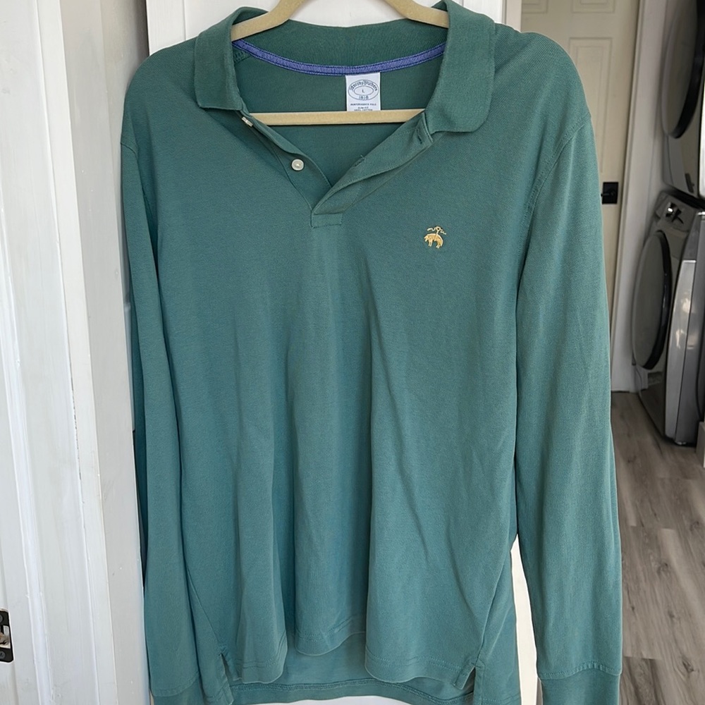Long sleeve brooks brother polo